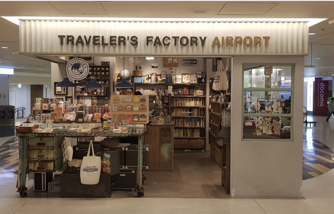Traveler's Factory shop at the airport