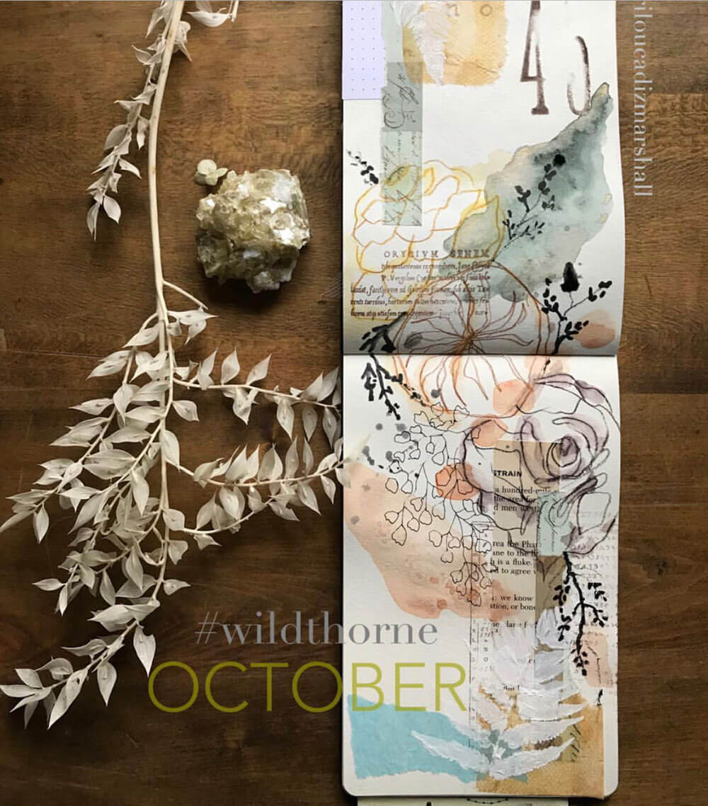 Marilou’s art journal for Wildthorne October